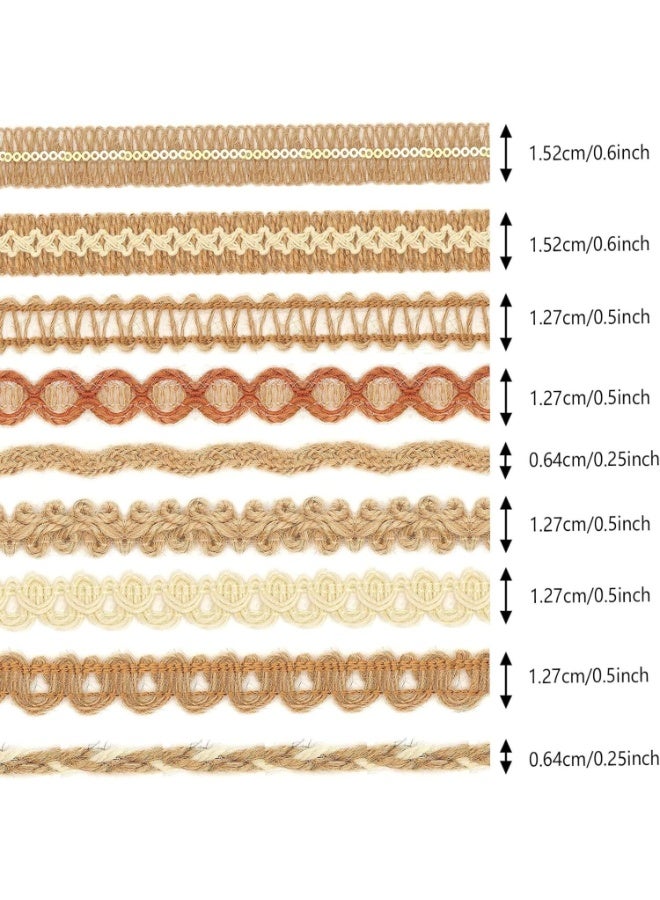 لينلي شرائط من الجوت، شرائط دانتيل، شرائط حرفية - Image 2